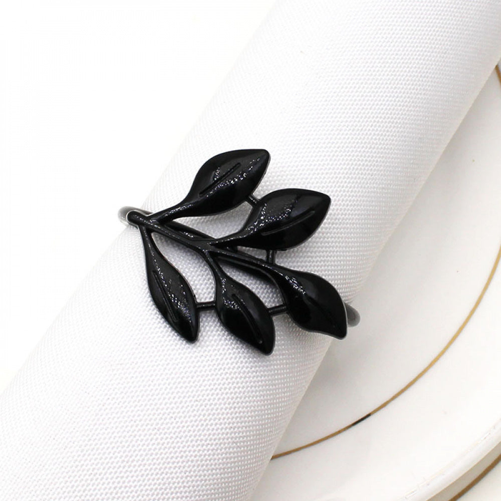 Black Tree Branch Napkin Rings For Table Decoration