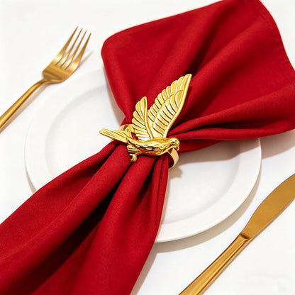 Gold Dove Napkin Rings For Table Decoration