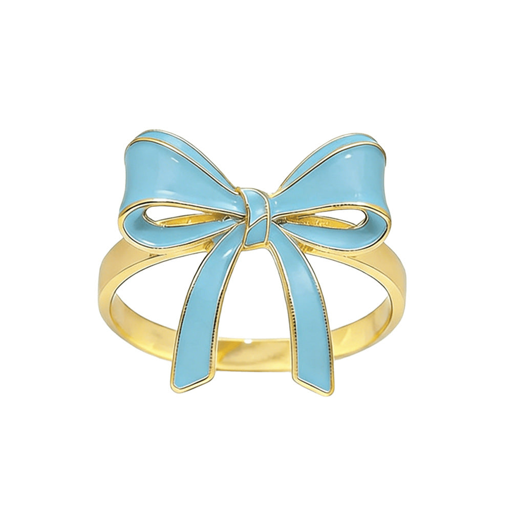 Bow Ribbon Napkin Rings For Table Decoration