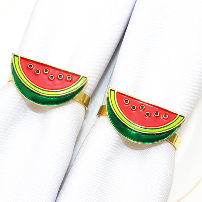 Watermelon Slice Napkin Rings For Table Decoration