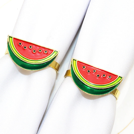 Watermelon Slice Napkin Rings For Table Decoration
