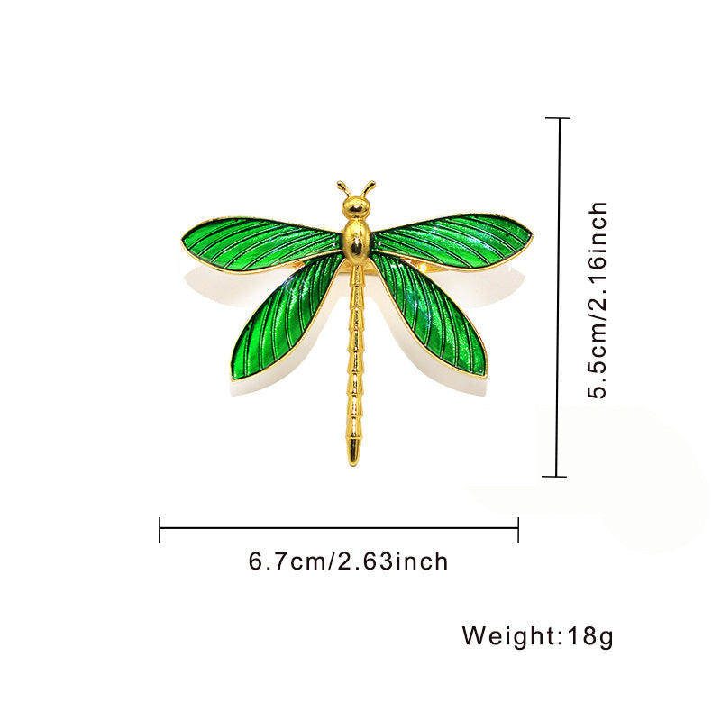 Green Dragonfly Napkin Rings For Table Decoration