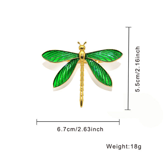 Green Dragonfly Napkin Rings For Table Decoration