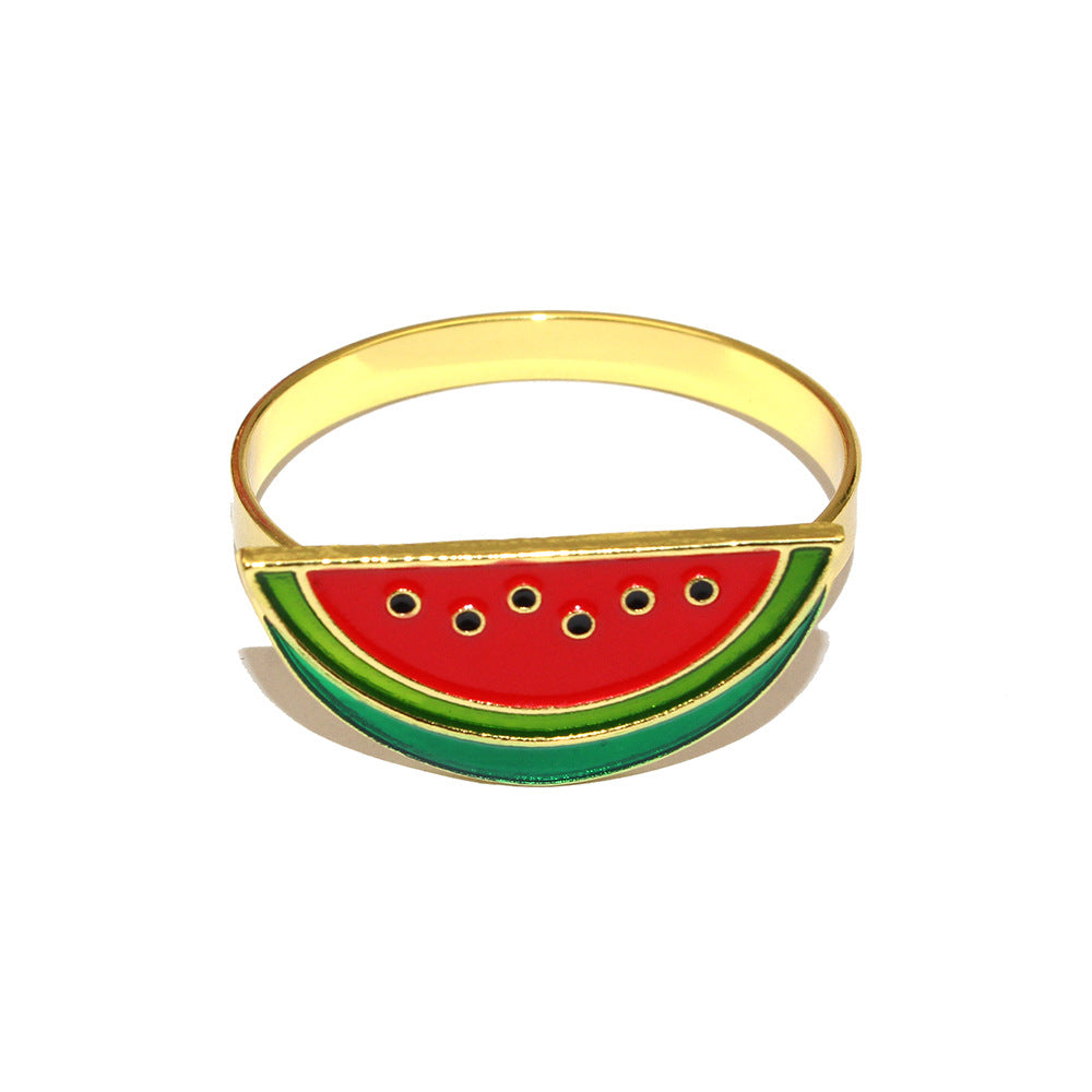 Watermelon Slice Napkin Rings For Table Decoration