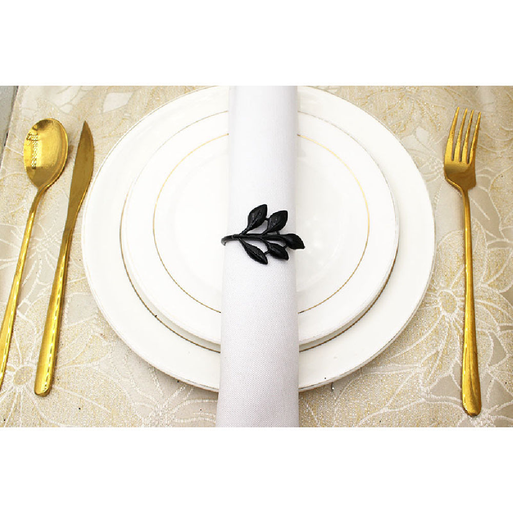 Black Tree Branch Napkin Rings For Table Decoration