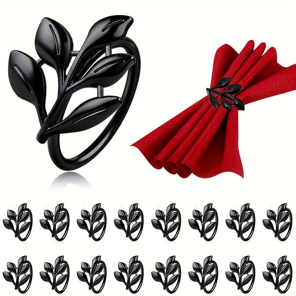 Black Tree Branch Napkin Rings For Table Decoration