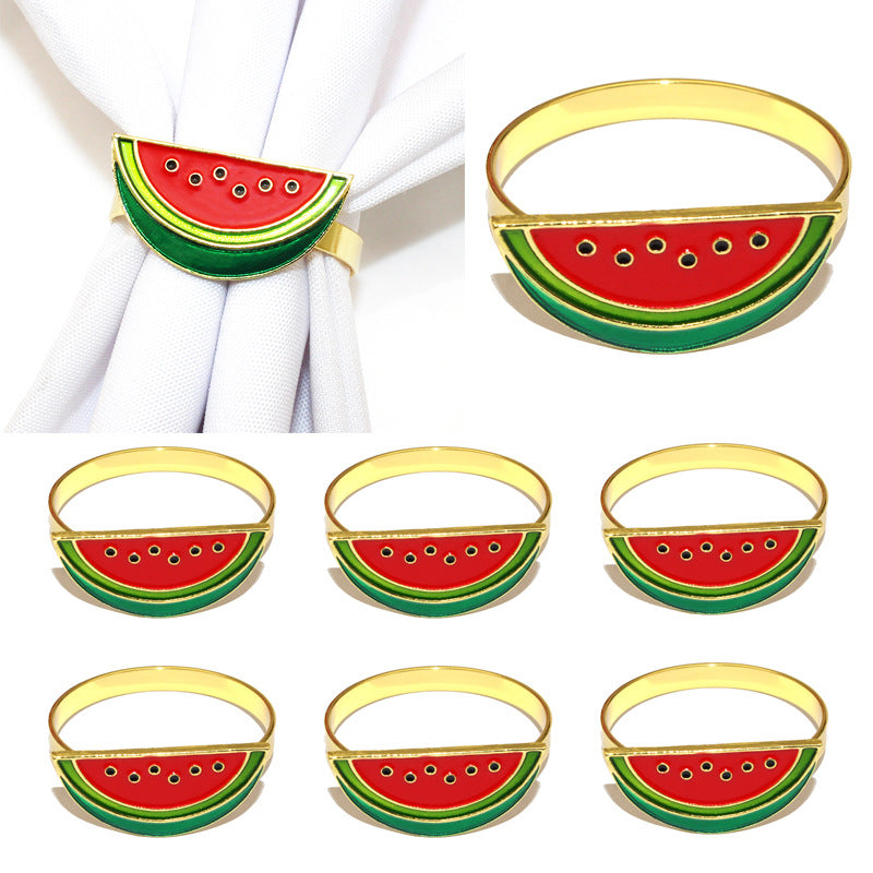Watermelon Slice Napkin Rings For Table Decoration