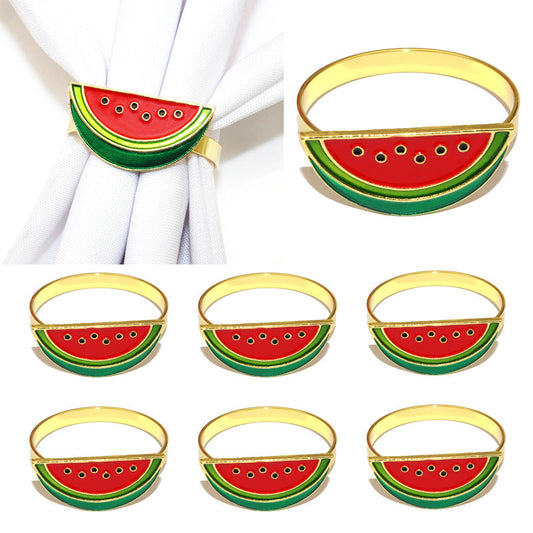 Watermelon Slice Napkin Rings For Table Decoration