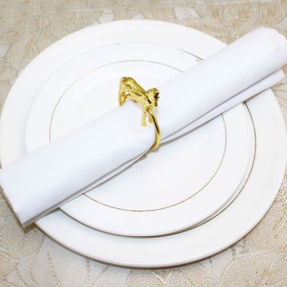 Gold Horse Napkin Rings For Table Decoration