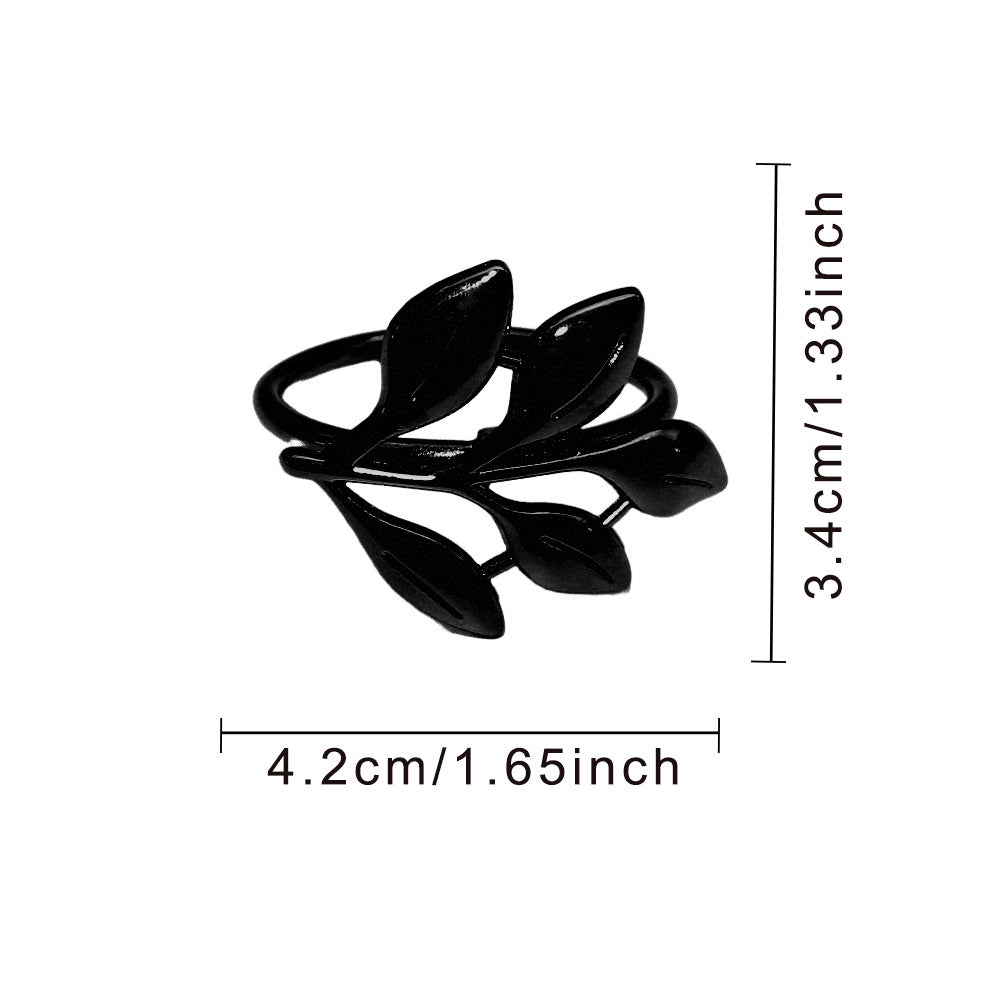Black Tree Branch Napkin Rings For Table Decoration