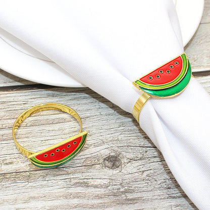 Watermelon Slice Napkin Rings For Table Decoration