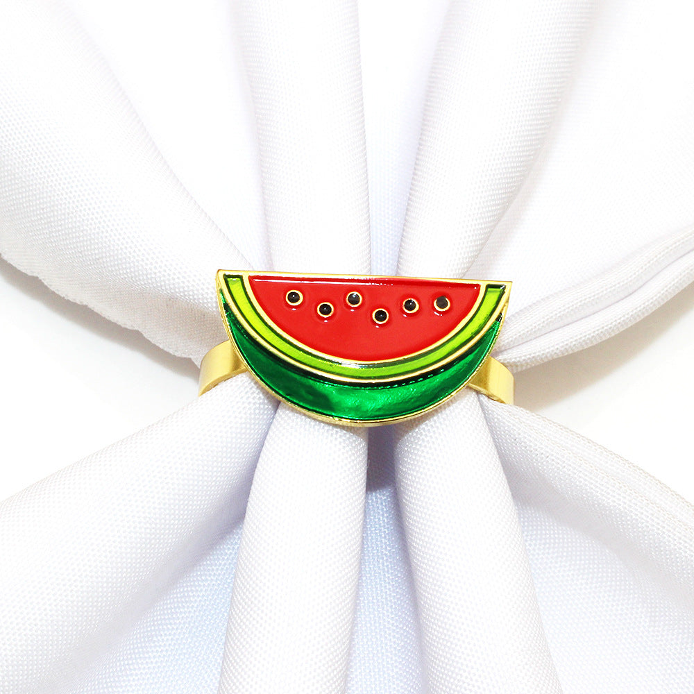Watermelon Slice Napkin Rings For Table Decoration