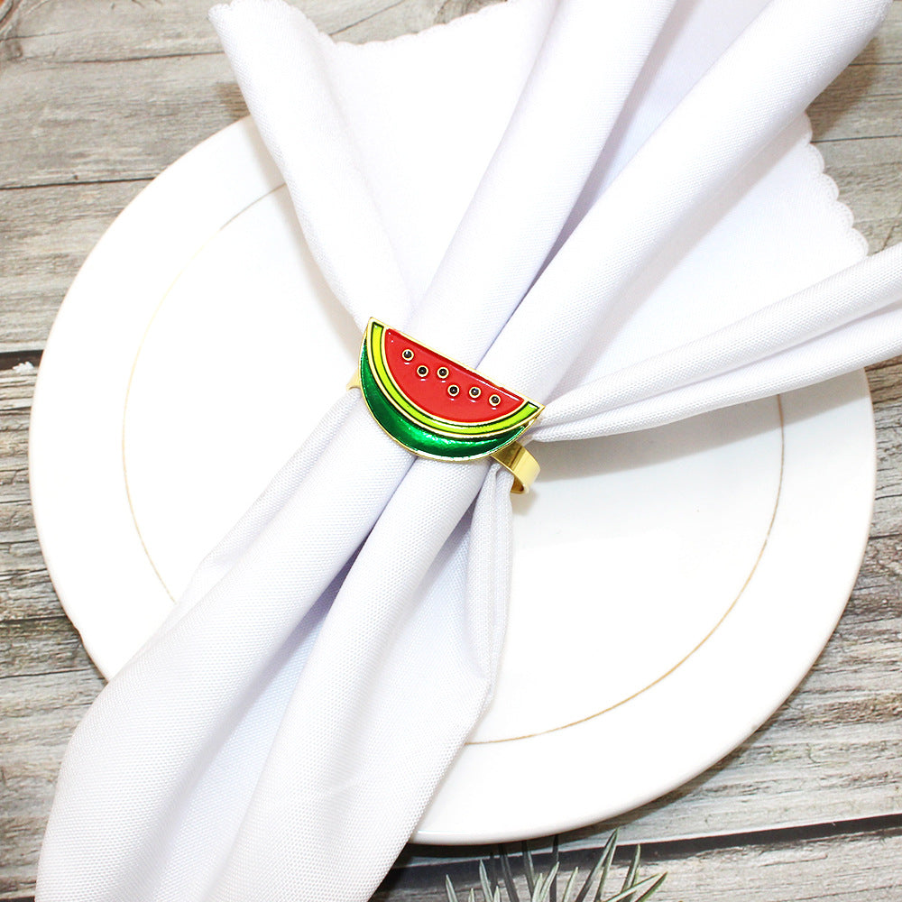 Watermelon Slice Napkin Rings For Table Decoration